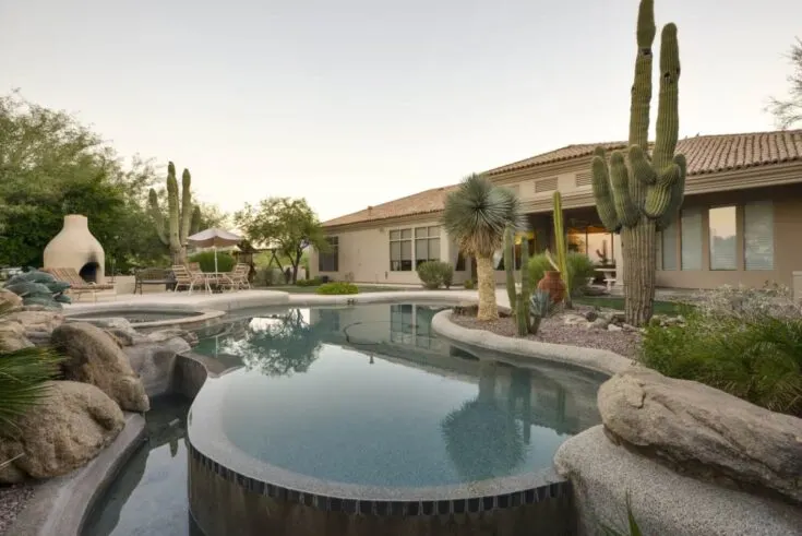 Pool with lush surroundings River Road, OR